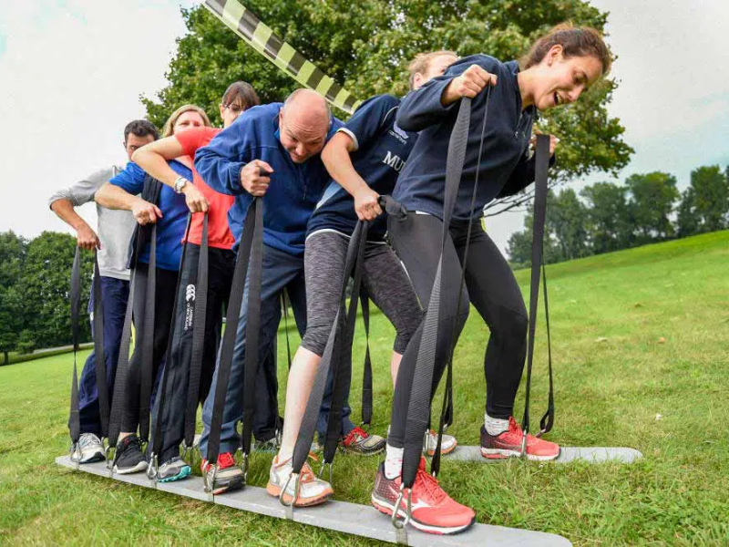 Team Zone Ski Team Building Activity