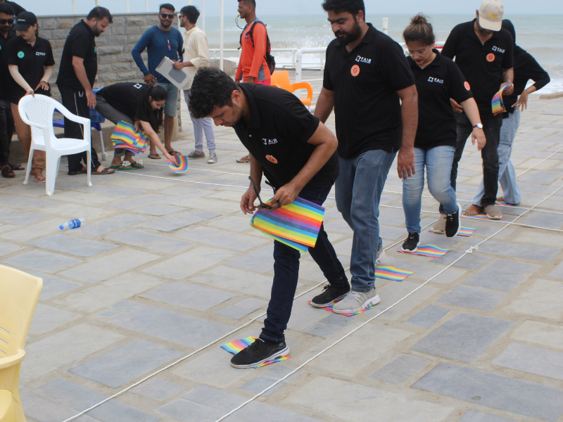 river crossing Team Building Activity