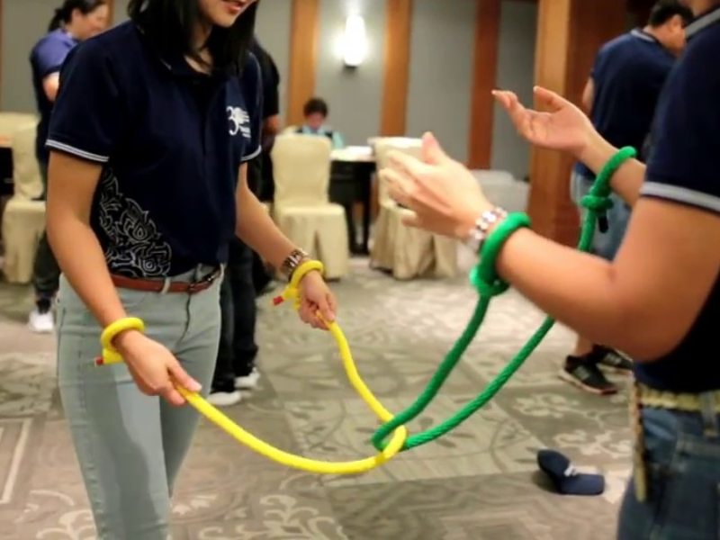 magic rope team building activity
