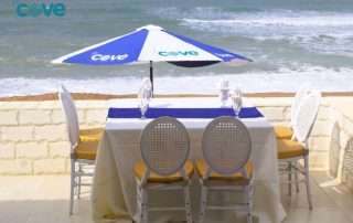 Winter sunset dining at The Cove Restaurant, Turtle Beach Karachi