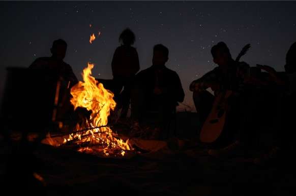 Exclusive beach camping and dinner setup in Karachi