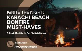 Gen Z checklist for beach bonfire in Karachi.