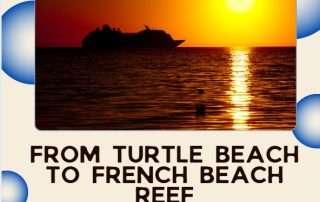 A scenic view of Turtle Beach and French Beach Karachi with bonfire and water sports activities.