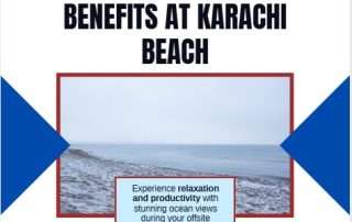 Winter offsite meeting at Karachi beach